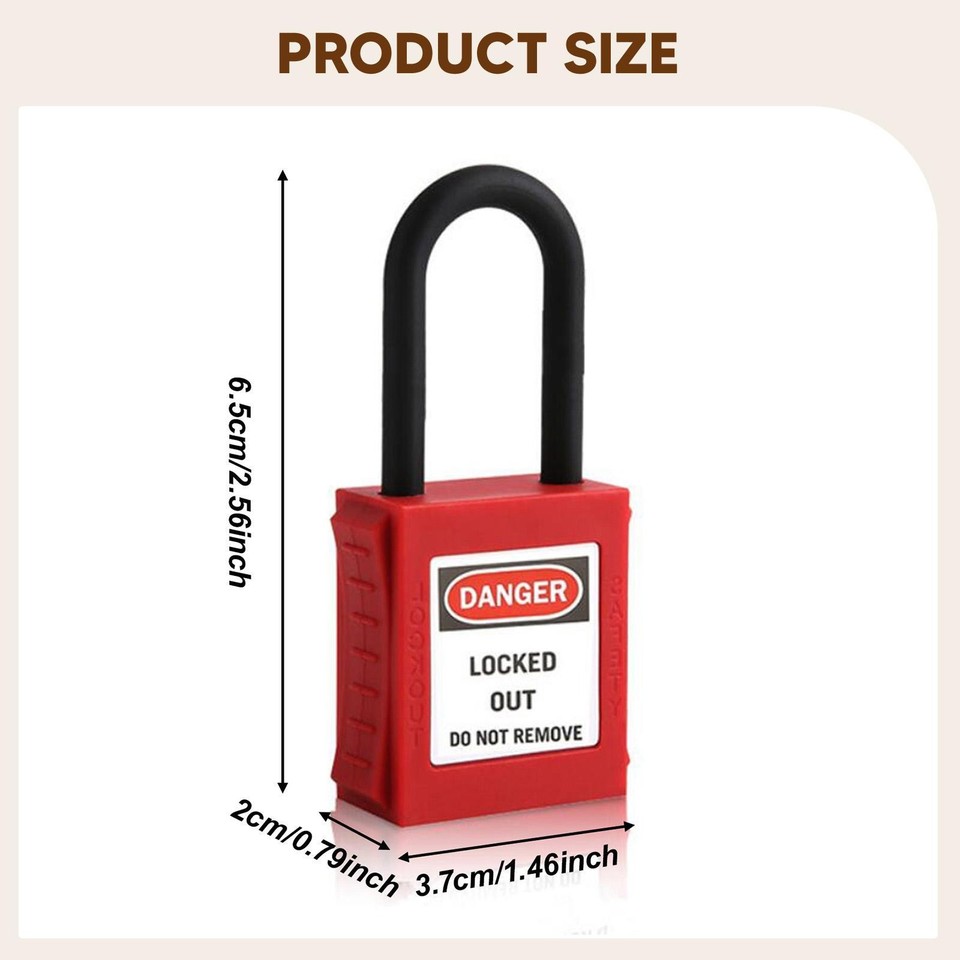 Circuit Breaker Lockout Tagout Kit Professional for Maintenance Red ...