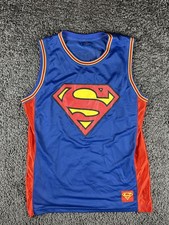 DC Comics Superman Youth Large / XL Basketball Jersey Tank Top Athletic Shirt
