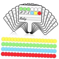 12 Pcs Paddle Set Education Dry Erase Double Side Handheld Classic Color