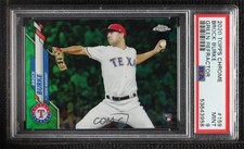 2020 Topps Chrome Green Refractor 85/99 Brock Burke #159 PSA 9 MINT 08fz