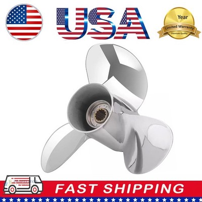 11.75' Stainless Outboard 11 3/4X13 Propeller Fit Suzuki 35-65HP 990C0-00501-13P