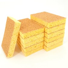 12 durable, natural, scratch-resistant sponges, made in France