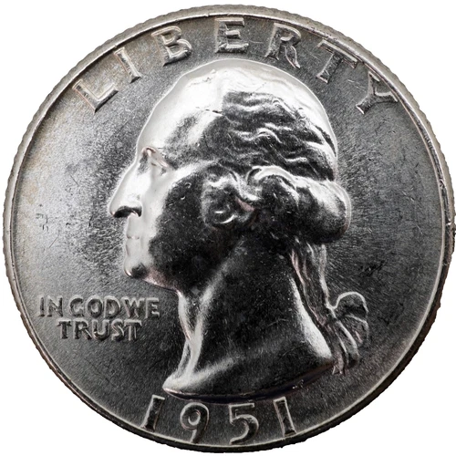 1951 P Washington Quarter - BU/Unc/Uncirculated - Silver