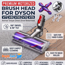 Brush Head for Dyson V7 V8 V10 V11 V15 Animal Torque Direct Drive Motorhead