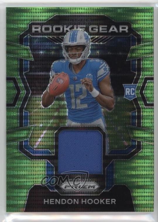 2023 Panini Prizm Rookie Gear Neon Green Pulsar Prizm Hendon Hooker #RG-HH 3wc