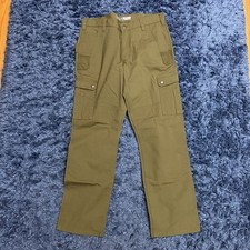 Carhartt Men's Rugged Flex Relaxed Fit Ripstop Cargo Pants Green Cotton