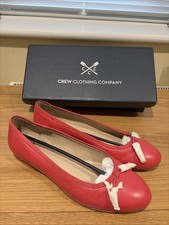 Red Crew Clothing Flexible Sole Pump Ballet Pumps 40 UK 7 Brand New In Box