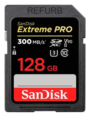 SanDisk - Extreme Pro 128GB SDXC UHS-II V90 Memory Card