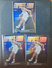 2023-24 Panini Donruss Optic Victor Wembanyama RC Express Lane Purple Lot 3 YT43