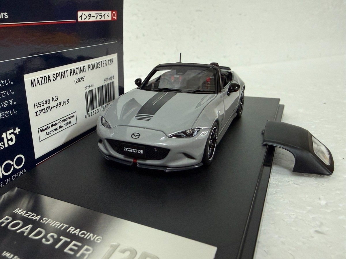 ミニカー Hi-Story 1/43 MAZDA SPIRIT RACING 12R Hi Story HS546AG Mazda Spirit Racing Roadster 12R MX5 MIATA 1:43