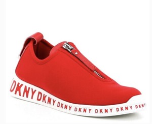 DKNY Melissa Logo Sneakers Red Zip Size 8 NEW | eBay