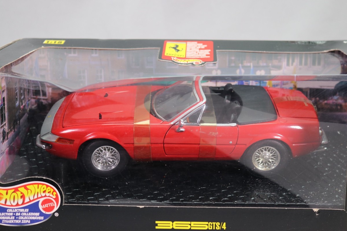 Hot Wheels Ferrari 365 GTS 4 1:18 Voiture - Rouge (74299257308