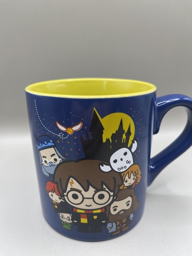 Harry Potter Coffee Mug Chibi Cartoon 14 Ounces Mug Hogwarts Blue NEW - Picture 2 of 6