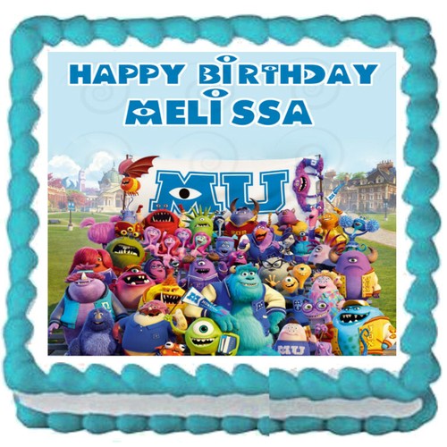 MONSTER UNIVERSITY Edible Cake topper Party image decoration - Bild 10 von 10