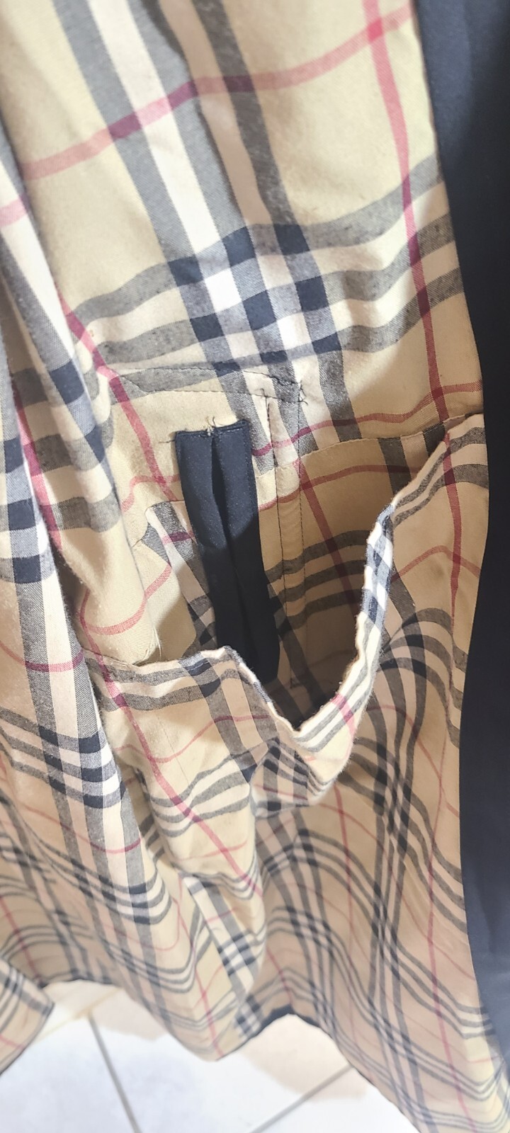Preowned Burberry London Trench Coat Men Rare Vintage Read Description Winter image 7