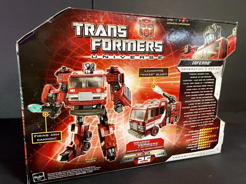 Transformers Universe INFERNO 25th Anniversary Voyager Class Figure - Image 2 of 2