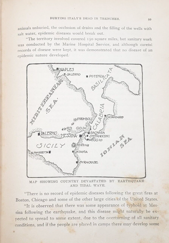 Italy’s Great Horror Earthquake & Tidal Wave Eruption 1909 Antique Disaster Book - Picture 22 of 24