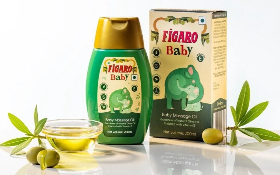 Figaro Bébé Huile Avec Goodness De Naturel Olive Huile 200ml