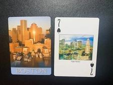 Swap Playing Card   BOSTON   Night Skyline