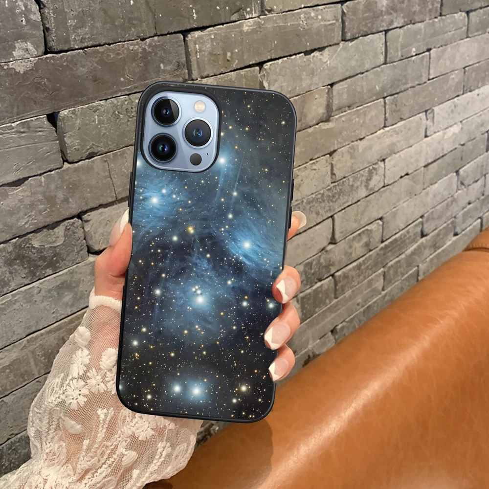 Phone Case Space Soft Silicone Cover For iPhone 11 12 Pro 13 14 Plus 15 Pro Max