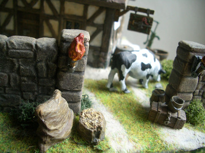 7 pc. Village Acessory 1 Set Thomarillion Unpainted Pewter Dwarven Forge D&D 