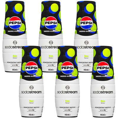 NEU SodaStream Sirup Pepsi Max Lime 440ml 6er Pack Getränkekonzentrat
