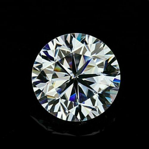Moissanite bianco rotondo 1 carato, D Color FL GRA, qualità certificata