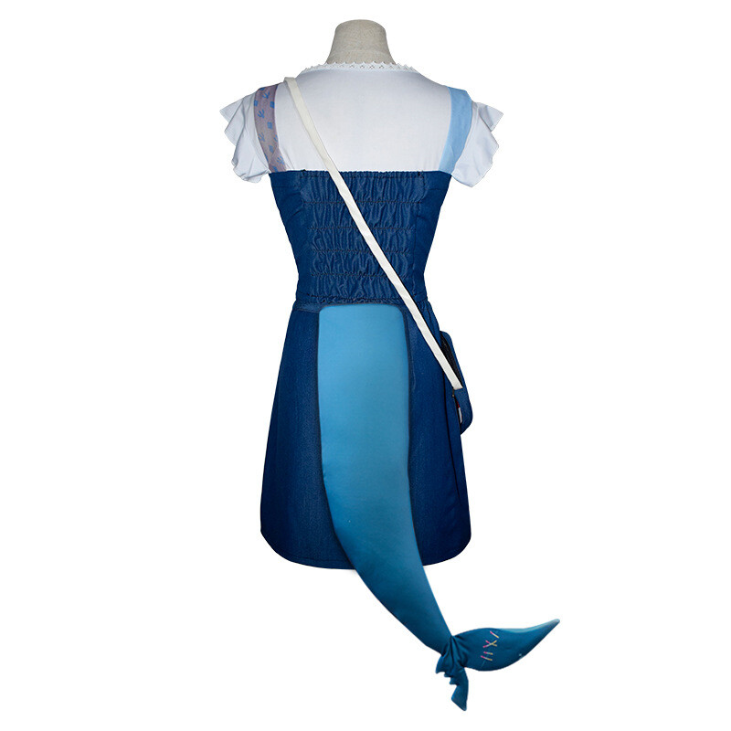 Hot Anime Girl Hololive Gawr Gura Cosplay Costume Kimono Outfit