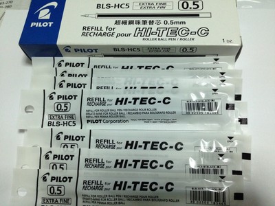 12 Pcs X Hi Tec C G Tec C 0 5 Mm Refill Red Made In Japan Collectible Pens Writing Instruments Ink Pen Refills