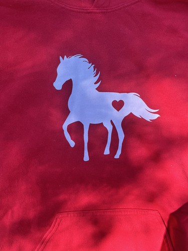 TSTARS Red Horse Lover Hoodie Equestrian Riding Ranch Deftones Hooded Sweatshirt - Picture 14 of 15