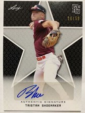 2020 LEAF PG NATIONAL SHOWCASE TRISTAN SHOEMAKER BLACK AUTO 26/50