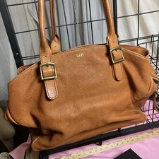 Mark and Graham Elisabetta Slouch Hazelnut Sauvage Handbag Bag Purse MONO  NDB