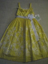 Bonnie Jean Sleeveless Yellow Formal Dress For Girls 10 - NWT 54