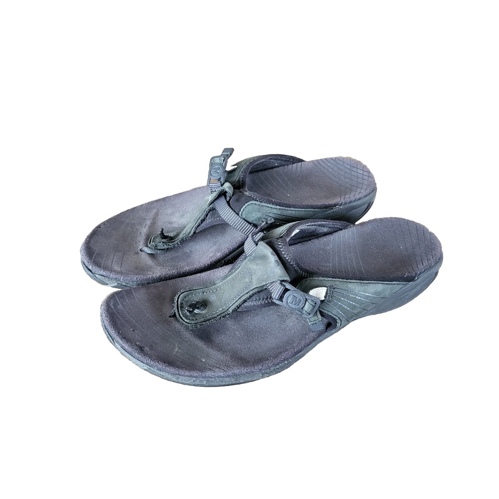 Merrell Pansy Bungee sandali donna neri in pelle con infradito taglia 9