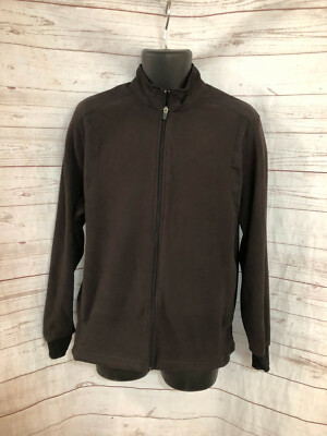 PGA Tour Men s Black Fleece Full Zip Active Wear Jacket Size S