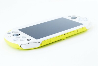 Sony PS Vita Lime Green White slim Playstation PCH-2000 w/ Charger