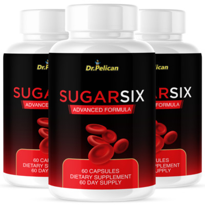 Sugar Six- Blood Support- 3 Bottles- 180 Capsules