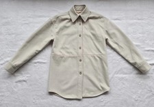 Babaton Womens Soft Sand Wool Blend Button-up Shirt Shacket. Size 2xs-uk 12.