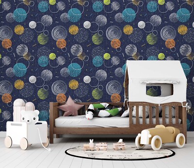 3D Blue Circle E2586 Wallpaper Mural Paper Wall Print Indoor Murals CA Honey