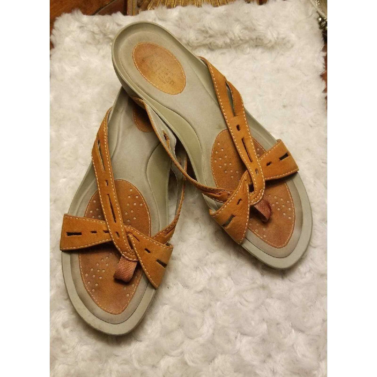 Clarks | Shoes | Clarks Ultimate Comfort Collection Womens Brown Sandals  Size 6 | Poshmark