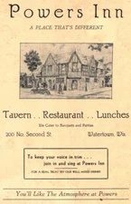 C1935 Community Sing Book Powers Inn Tavern Restaurant Watertown WI Wisconsin