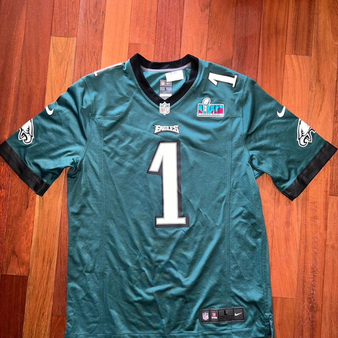 New Jalen Hurts Philadelphia Eagles Nike Super Bowl LVII Patch Game Jersey  Me