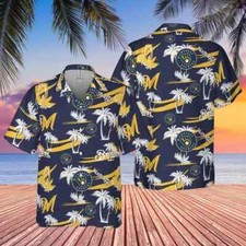 Milwaukee Brewer Baseball Men's Hawaiian Shirt Summer Beach Size S-5XL