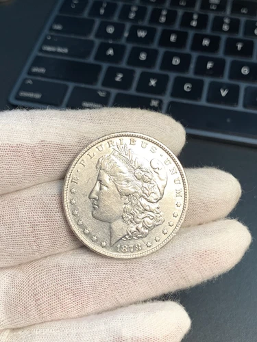 1878 Rev of 78 Morgan Dollar AU Details