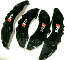 4x Brake Caliper Covers Black A3 A4 A6 A8 Q3 Q5 Q7 B8 B9 Allroad SET Disc New S3