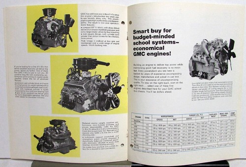 1969 GMC School Bus Chassis Truck Model 5500 & 7500 Sales Brochure Original - Picture 4 of 5