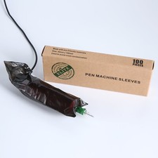 Elite Noir Écologique Tatouage Stylo Machine Manches 55mm x 160mm (100pcs/Boîte)