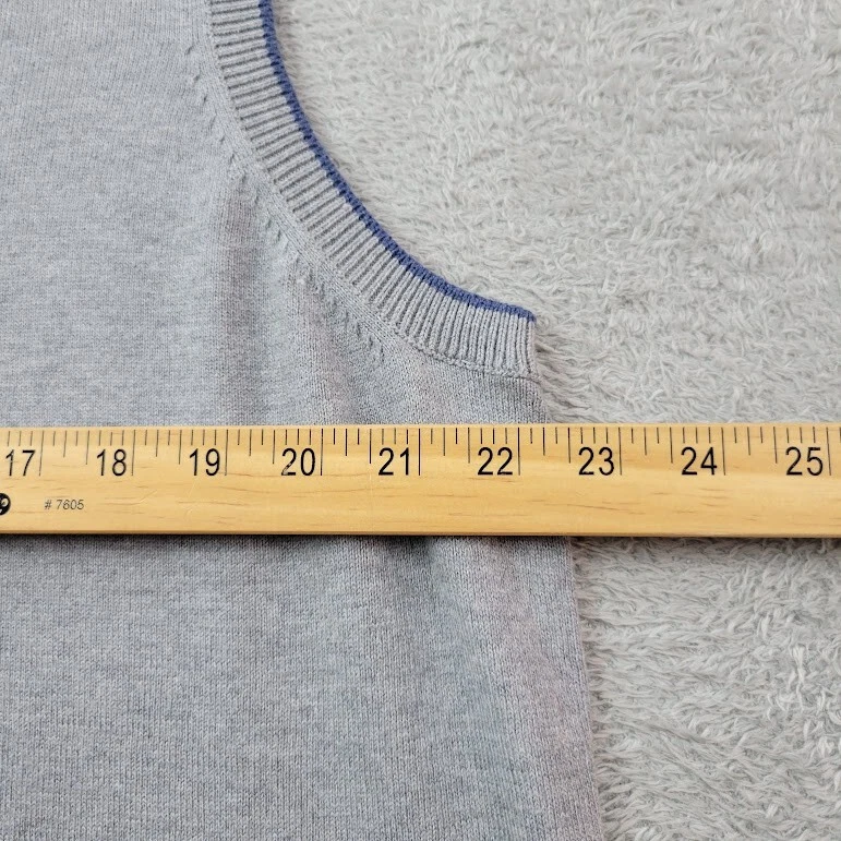 Nat Nast Luxury Originals Vest Mens Medium Gray Cashmere Blend V Neck - Image 3 of 4