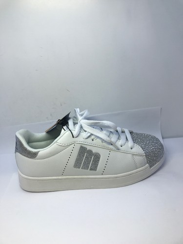 embellished white trainers