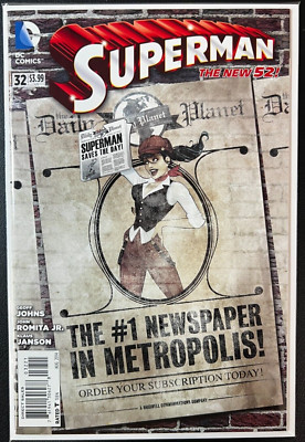 Superman #32 (2014) DC Bombshells Variant Cover NEAR MINT!